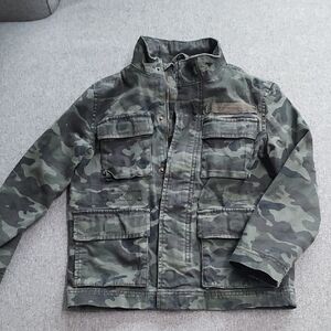 Kid's Green Camouflage Field Jacket